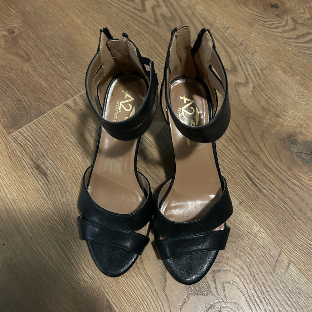 A2 By Aerosoles Women's Black Heels